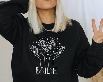 Enterrement de vie de jeune fille Boho, Sweat-shirt mystique demoiselle d’honneur, Sweat-shirt Evil Eye, Bachelorette céleste, Mariage Boho BOHO189