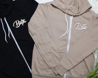 Bridal Sweatpants and hoodie, Bridesmaid Sweatpants, Bridesmaid Zipper Hoodies, Bridal Gift, Bride Sweatpants, Wedding gift, Bridal Gift
