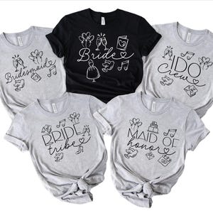Bridesmaids Shirt, Bridesmaid Custom Tshirts, Wedding Custom Shirts, Maid Of Honor Shirt, Bridesmaid Gift, Bridal Party Shirts, 1018