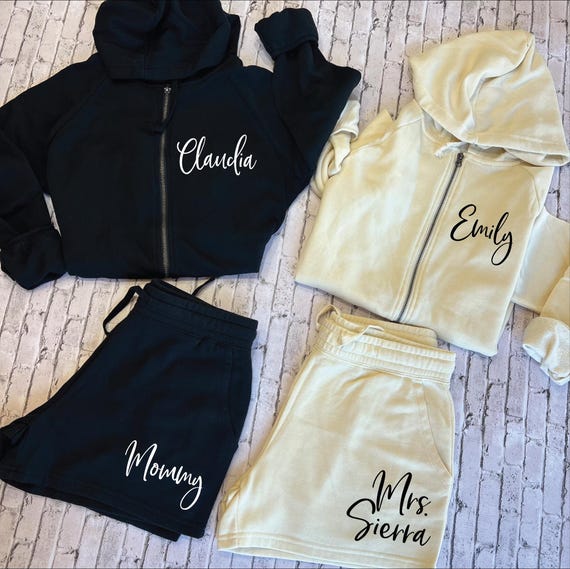 Mommy and Me Beige Hoodies, You’re So Loved by Mom Dad