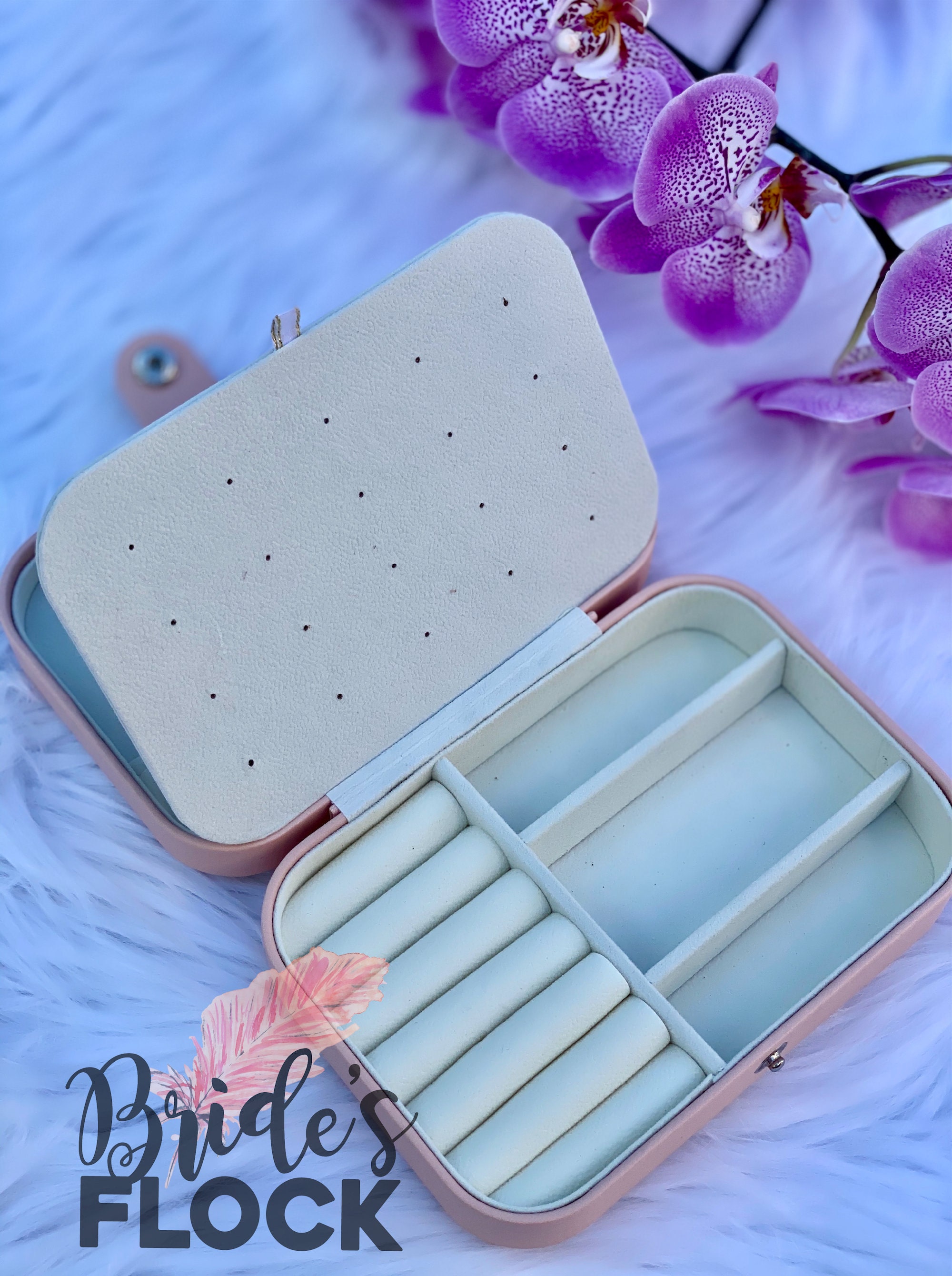 Personalized Travel Jewelry Box Bridesmaid Gift Jewelry Etsy