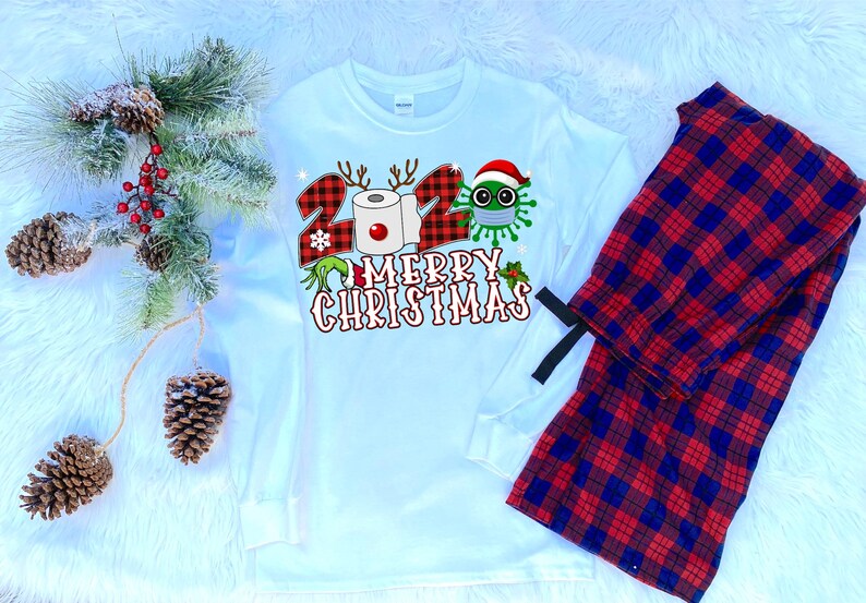 Funny Christmas Matching Pajamas Couples Christmas Pjs 2020 Etsy