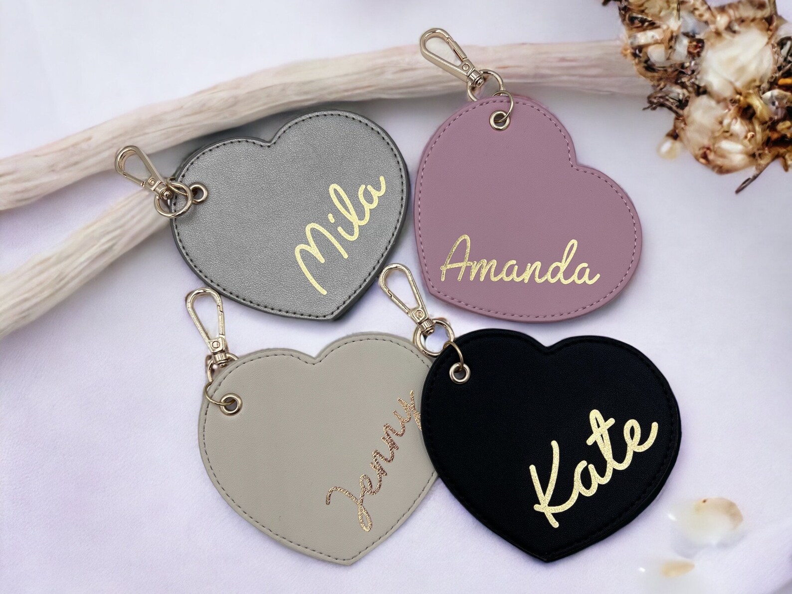 Heart Computer Keychain Personalized Keychains, Heart Keychain With Names, Keychain for Bags ...