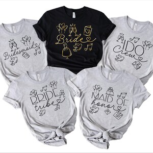 Bridesmaids Shirt, Bridesmaid Custom Tshirts, Wedding Custom Shirts, Maid Of Honor Shirt, Bridesmaid Gift, Bridal Party Shirts, 1018