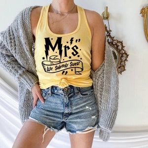 MR and Mrs Wizard themed Shirts, Just Married, Anniversary, Up to No good, Gift for Couples, Bride and Groom Wizard Themed 0426