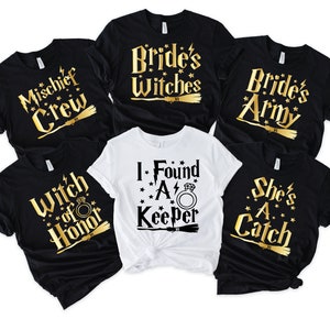 I Found A Keeper Shirts, Mischief Crew Shirt, Bachelorette Party Tank Tops, Wizard Theme, Maid of Mischief shirt, Witch of Honor Tank 0211