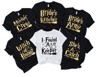I Found A Keeper Shirts, Mischief Crew Shirt, Bachelorette Party Tank Tops, Wizard Theme, Maid of Mischief shirt, Witch of Honor Tank 0211