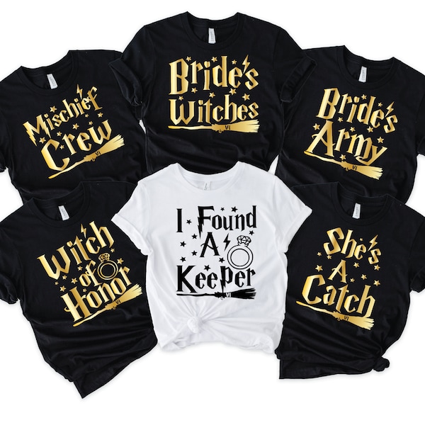I Found A Keeper Shirts, Mischief Crew Shirt, Bachelorette Party Tank Tops, Wizard Theme, Maid of Mischief shirt, Witch of Honor Tank 0211