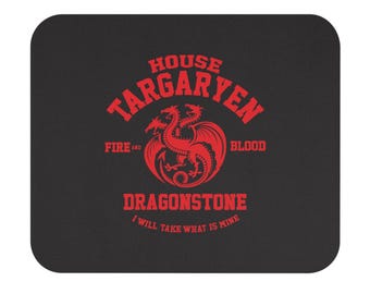 House Targaryen Dragonstone Mouse Pad | Fire and Blood emblem