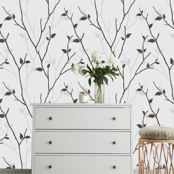 Branches Wallpaper Etsy