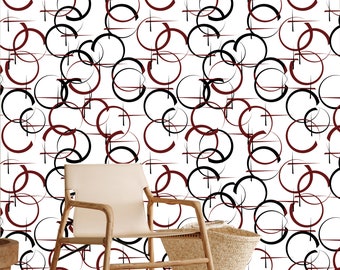 Wall paper peel and Stick Geometric, Removable wall paper Geometric, Remove Wall paper geometrical