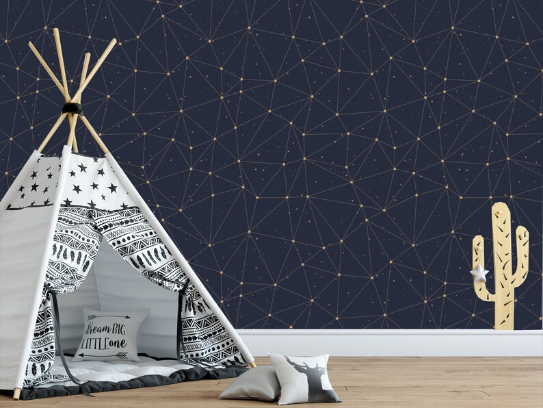 Constellation Removable Wallpaper Wallpaper Peel and Stick - Etsy