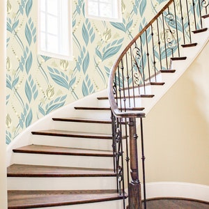 Vintage Style , Removable wallpaper, Peel and Stick, wall Decor, Nursery Decor , Wallpaper