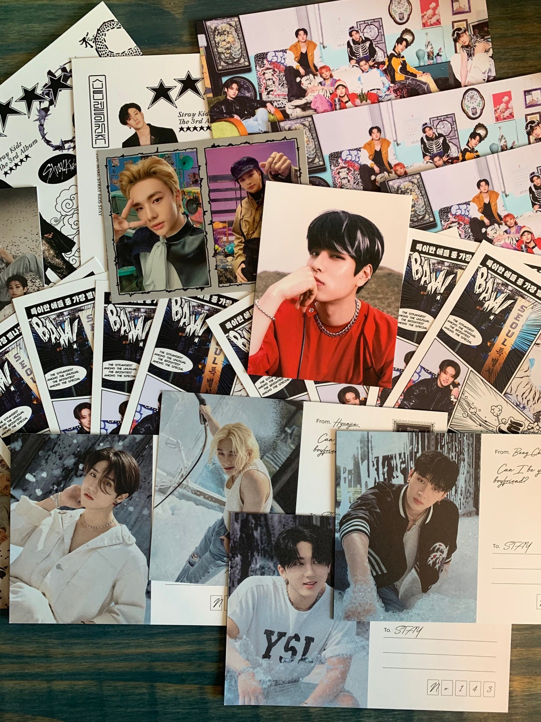 Stray Kids Album Inclusions postcards, Stickers, Mini Posters - Etsy