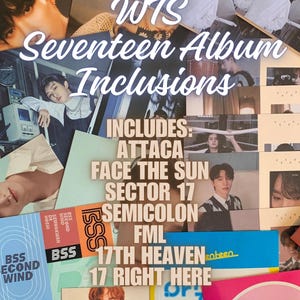 Seventeen Album Inclusions (Postcards, Stickers, Mini Posters)