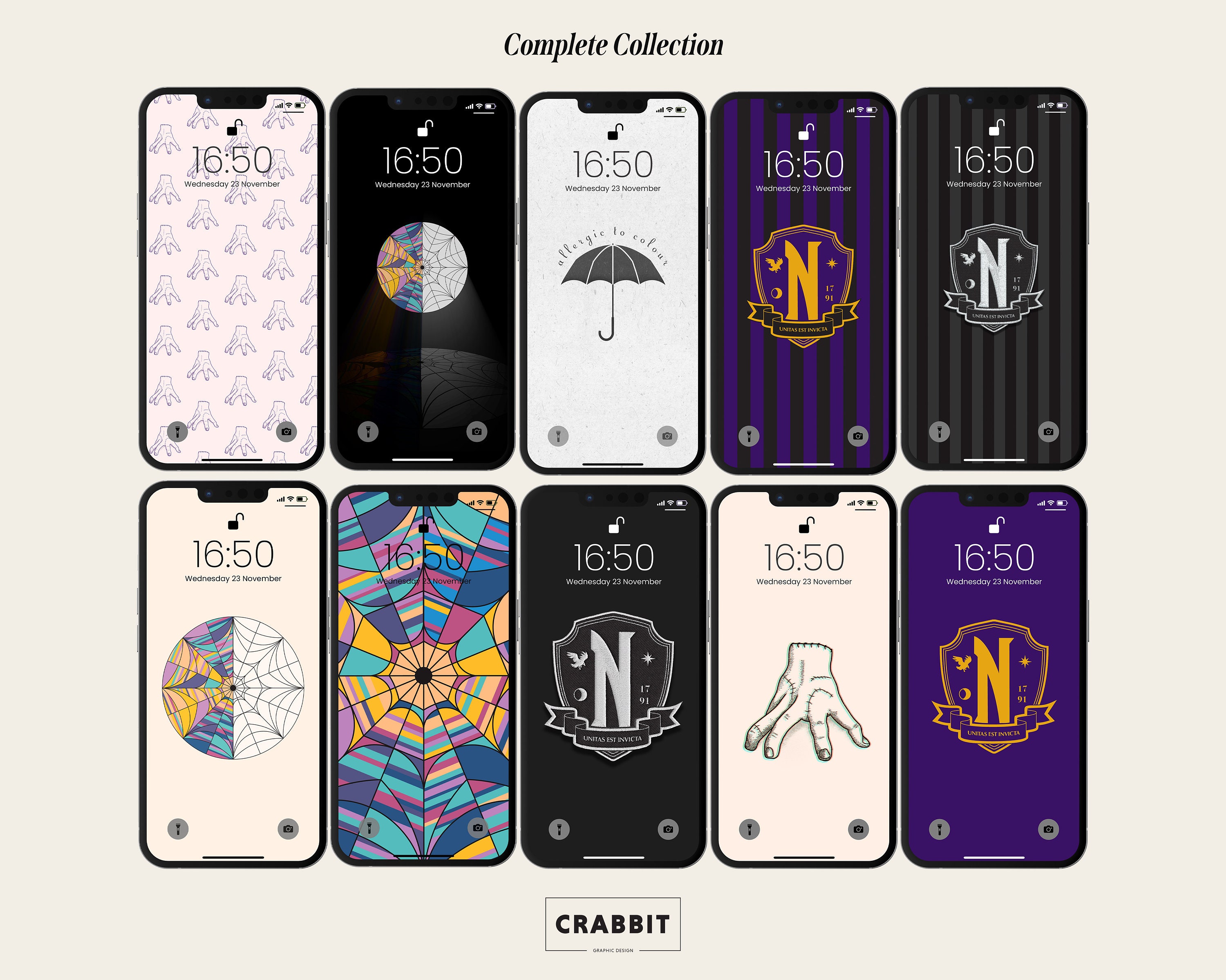 Wednesday addams iPhone Wallpapers // Set of 17 // Ios