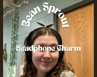 Bean Sprout Crochet Headphone Accessory Cute Cottagecore