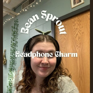Bean Sprout Crochet Headphone Accessory Cute Cottagecore