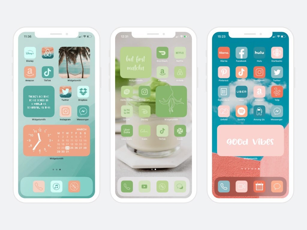 PROMO OFFER Neon Colors App Icons iOS 14 Red Pink | Etsy