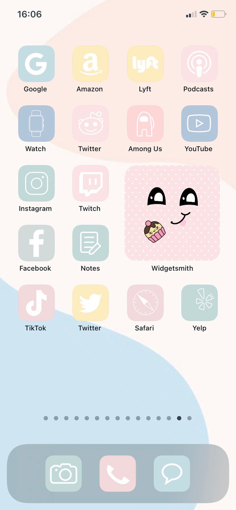 160 App Icons Kawaii iOS 14 Aesthetic Pastel Cute Pink Etsy