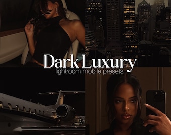 10 Lightroom Prestes Mobile Dunkel | Minimale stimmungsvolle, analoge, selfie, Outdoor, Indoor, Blogger ästhetische Presets Instagram Influencer Filter