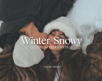 Lightroom Prestes Mobile Winter | Fuji Film, Ästhetik, Schnee, Outdoor, Indoor, Analog, Blogger Presets Instagram Influencer Filter 35 mm