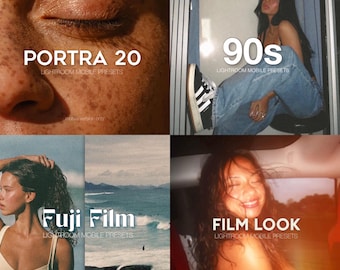 250 Lightroom Presets Mobile | Fuji Film, Warm, Porträt, analoge Ästhetik, Outdoor, Indoor, Blogger Selfie Instagram Influencer Filter