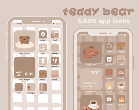 Cats are Cute app icon brown aesthetic em 2023