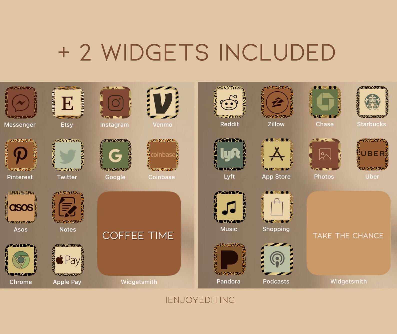 Ios Brown Icon 30.000+ App Icons Safari Ios 14 | Brown, Leopard, Neutral, Zebra ...