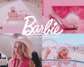 Barbie Lightroom Mobile Presetd | Pink, Bright, Blogger, Home, Dreamy, Cream Presets | Instagram Feed Filters |
