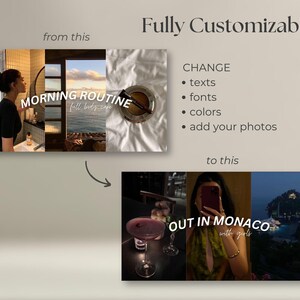 28 Youtube Thumbnail Canva Template, Customizable Minimalist Design, Collages, Youtube video cover, DIY Branding kit, neutral aesthetic image 7