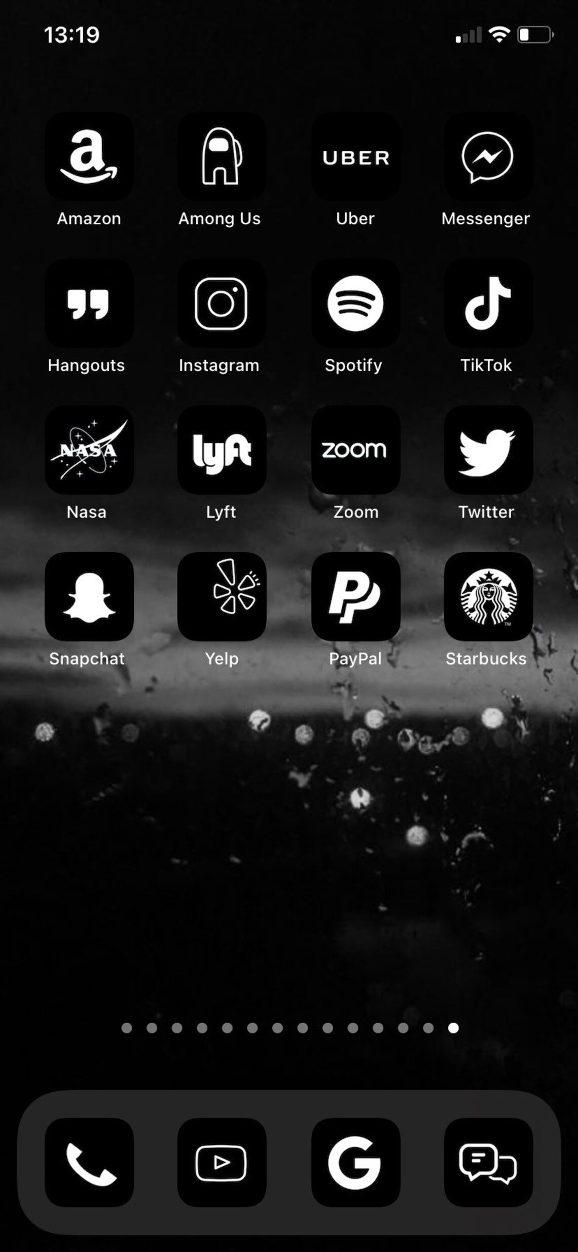 300 IOS 14 App Icons Black Minimal White Tropical Black Etsy