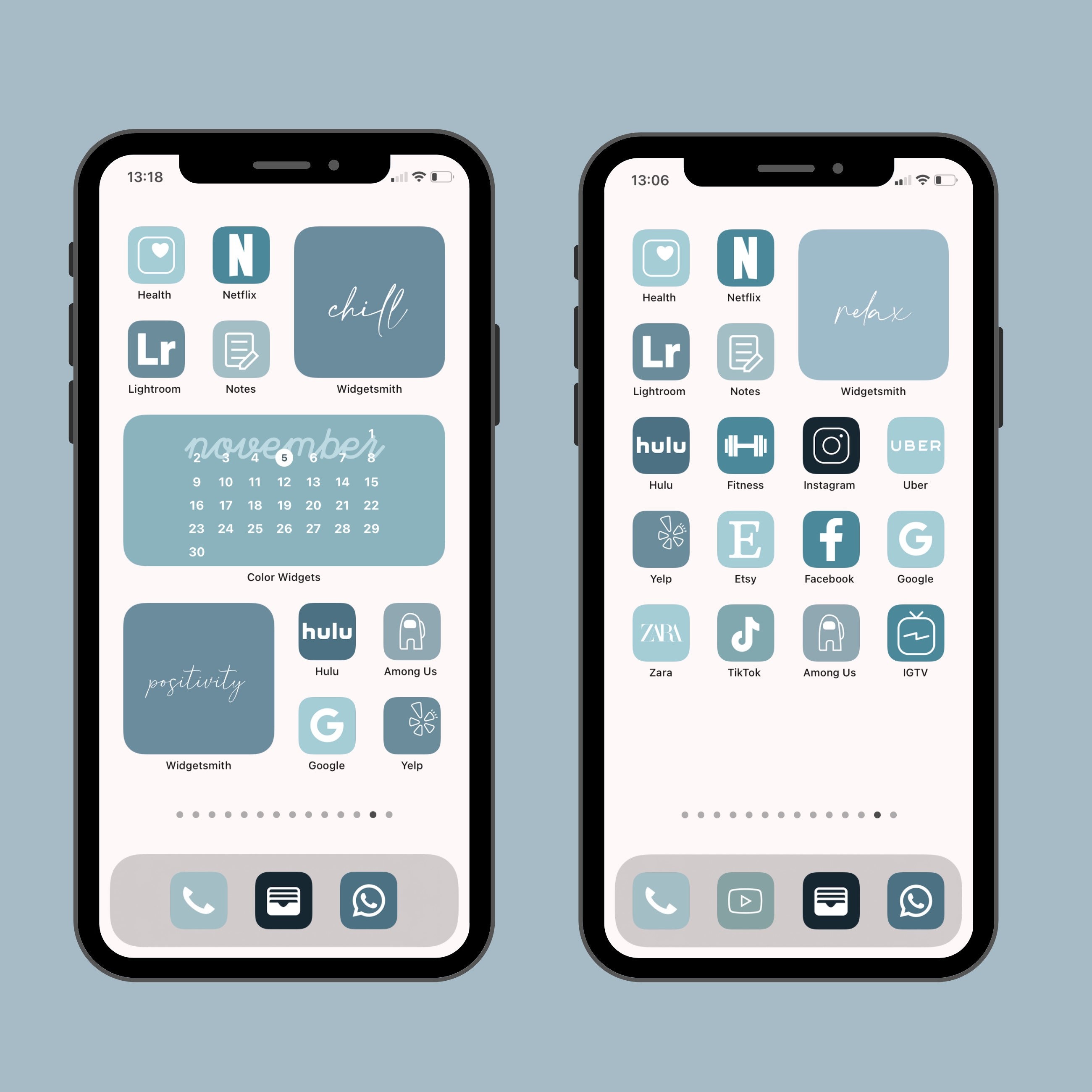 180 App Icons Blue Lagoon IOS 14 Blue Tones Scheme Colors Etsy