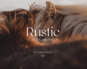 10 Lightroom Prestes Mobile Rustic | Brown, Warm, Golden, Village, Earthy Tones, Blogger, Influencer Presets Instagram Influencer Filters