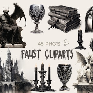Clipart Faust Themed PNG Clipart Mystical Stickers