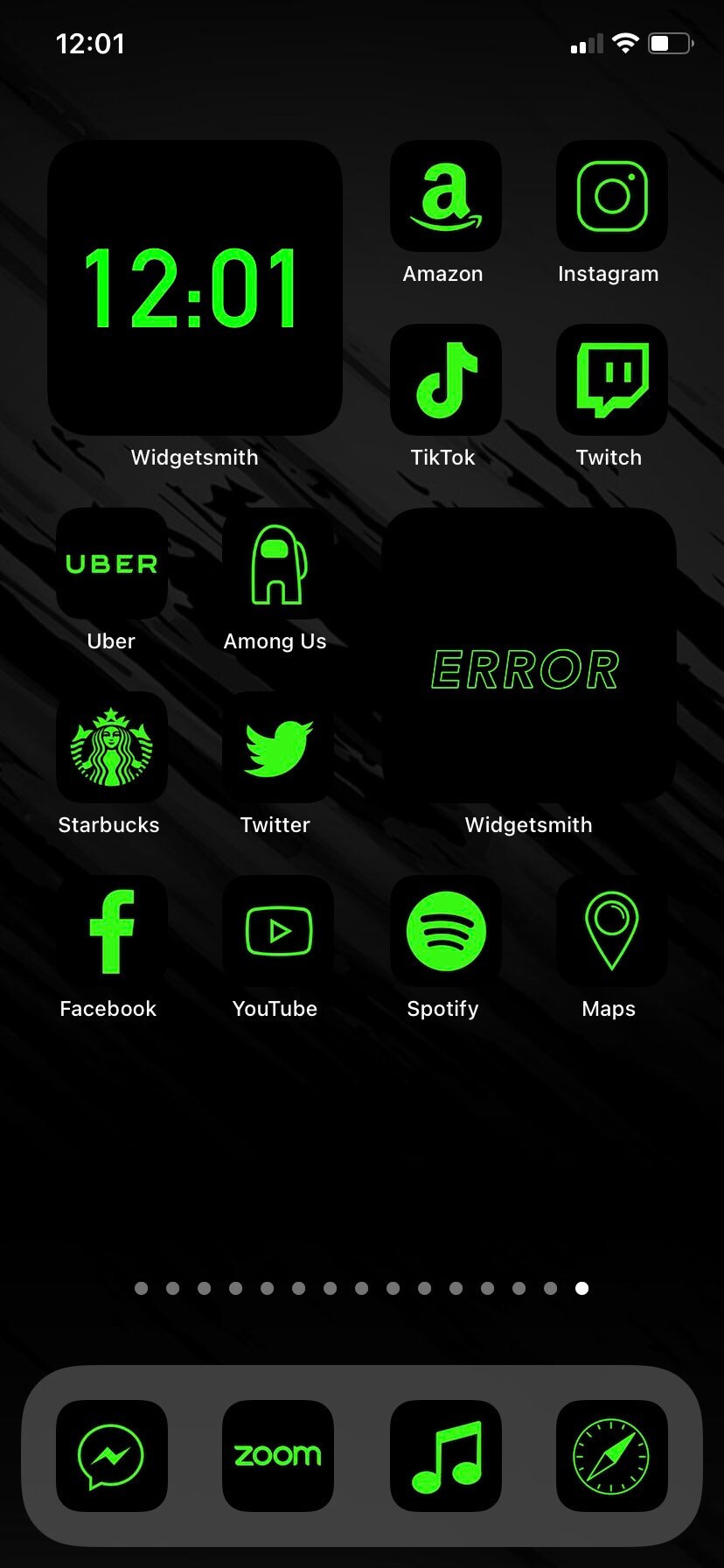 160 App Icons Green Neon iOS 14 Aesthetic Home Screen Etsy