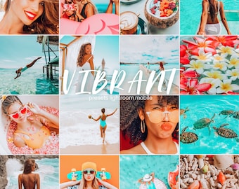 10 Mobile Lightroom Presets VIBRANT | Bright Colours Presets | Color Pop Presets | Travel Presets | Blogger Presets | Instagram filters