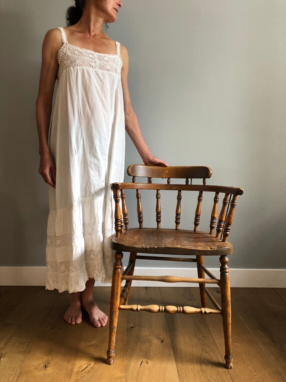 Victorian Cotton Petticoat Slip Dress