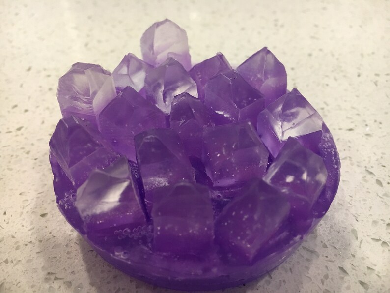 Handmade Lavender Amethyst Soap image 2
