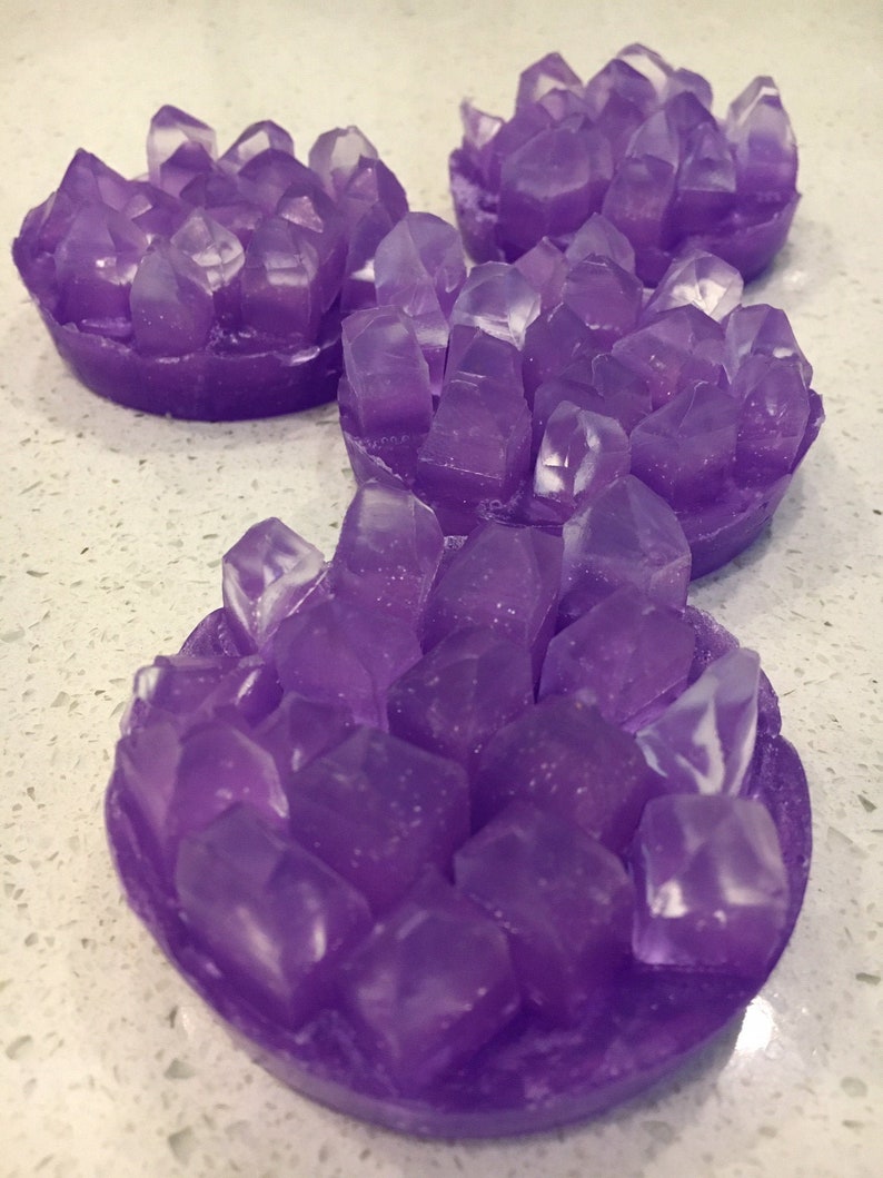 Handmade Lavender Amethyst Soap image 1