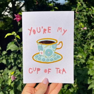 Handcut Collage Greeting Cards | Cup of Tea