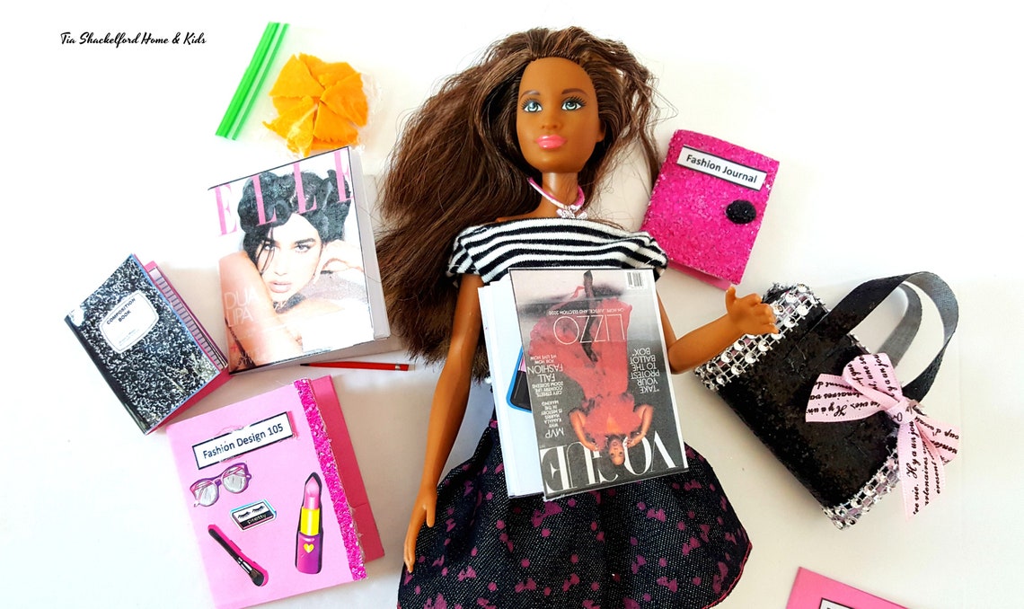 Miniature School Supplies Doll School Supplies Miniature Etsy