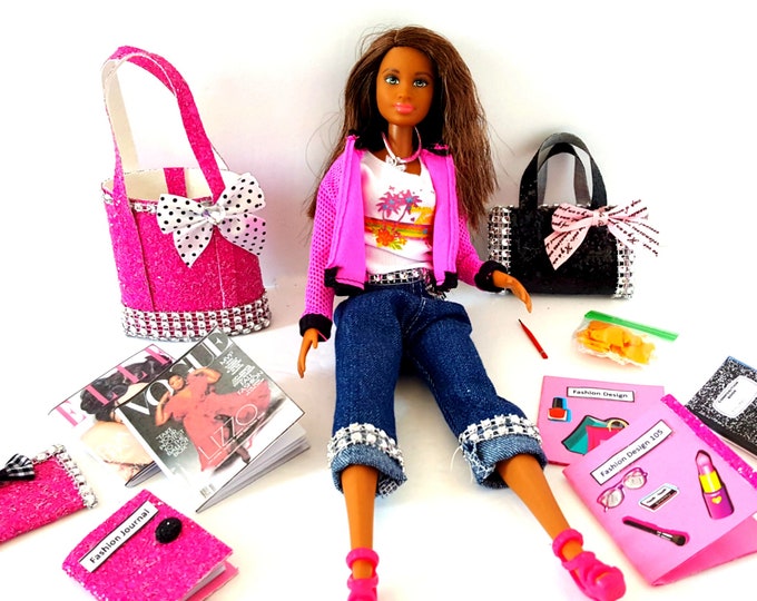 Miniature School Supplies, Doll School Supplies, Miniature Backpack, Personalized Birthday Gifts