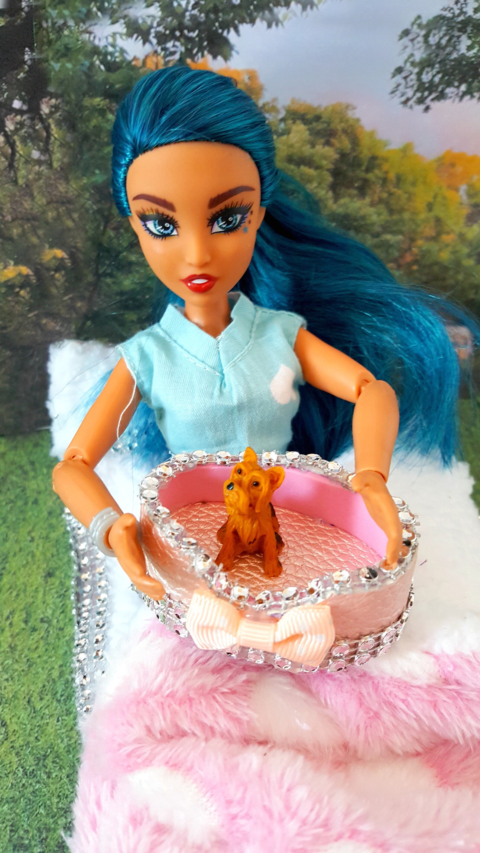 Doll Camping Set, Doll Sleeping Bag, Dollhouse Bedroom Set, Girls Birthday Gift Set, Unicorn