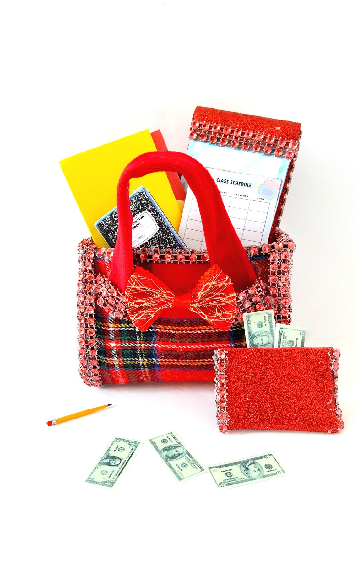 Doll School Supplies Miniature School Supplies Dollhouse Etsy