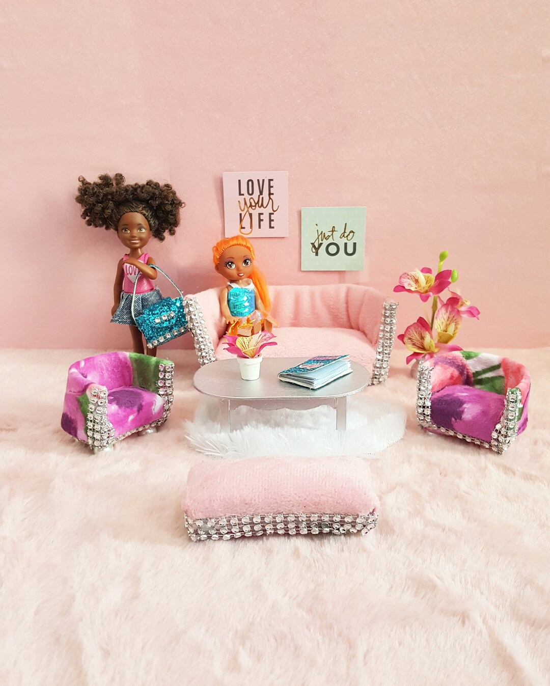 Princess Dollhouse Furniture 112 Scale Doll Living Room Set Etsy