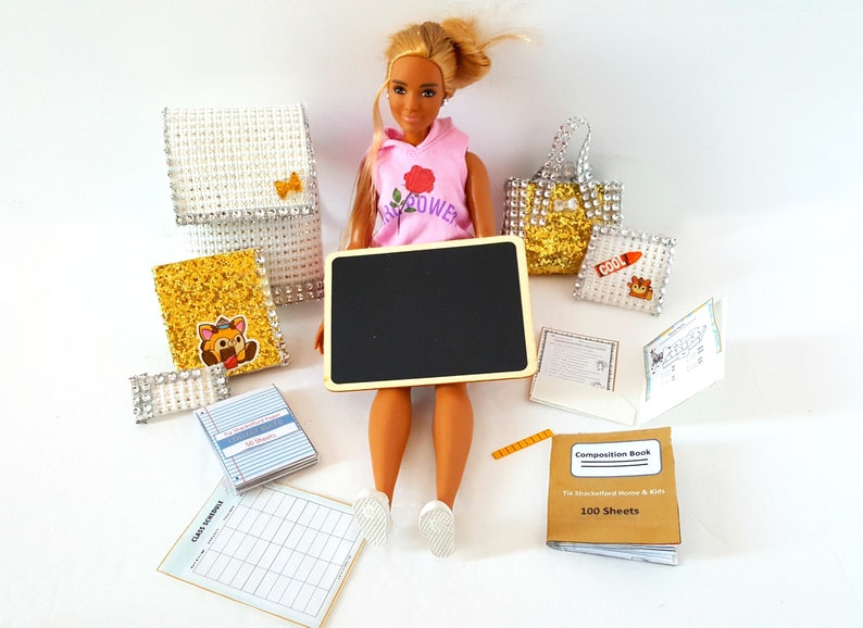 Doll School Supplies Miniature School Supplies Miniature Etsy