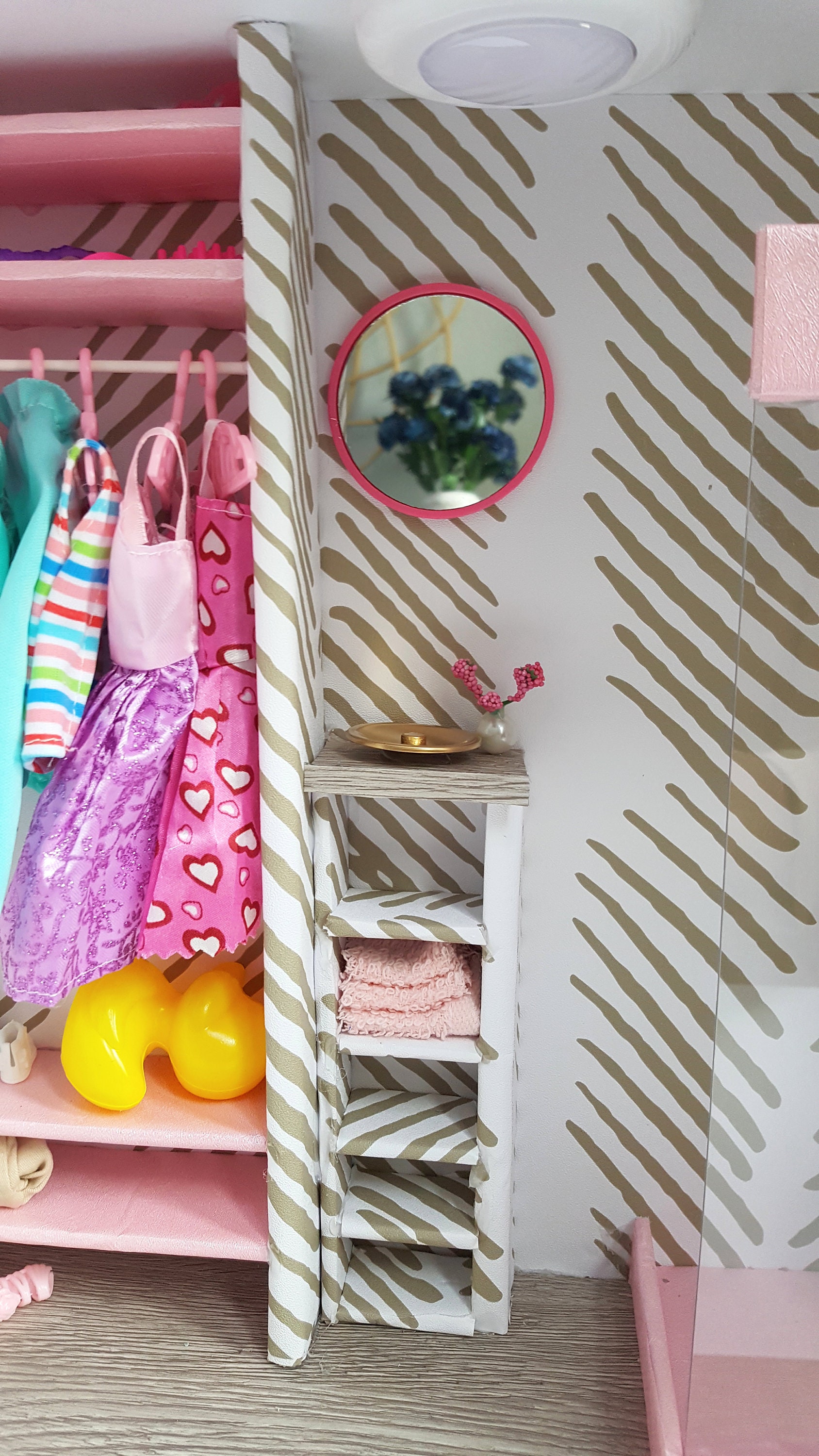 Doll Closet Doll Wardrobe Closet Miniature Bathroom 16 Etsy