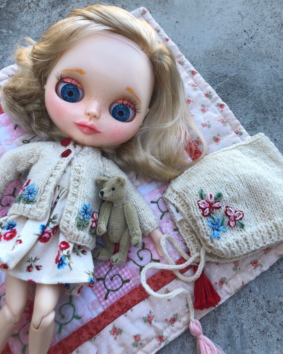 ブライス ニット帽 ハンドメイド アウトフィット ミディブライスの帽子