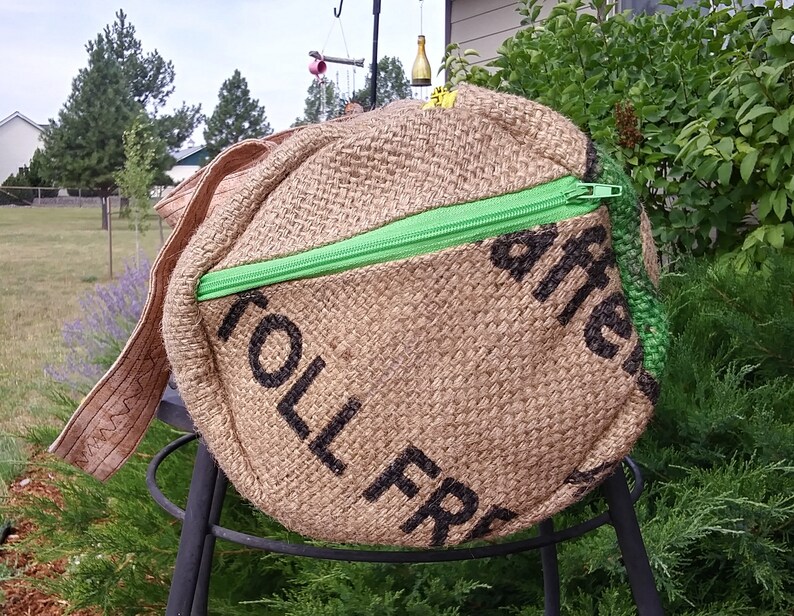 Coffee sack duffel purse